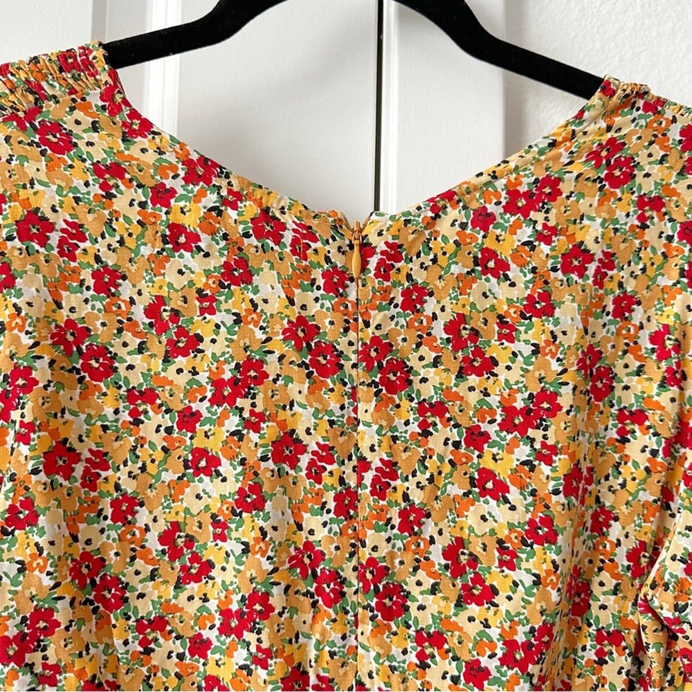 Faithfull the Brand Yellow Floral Midi Dress - Picture 7 of 12